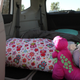 Sleeping space with the back two rows down.